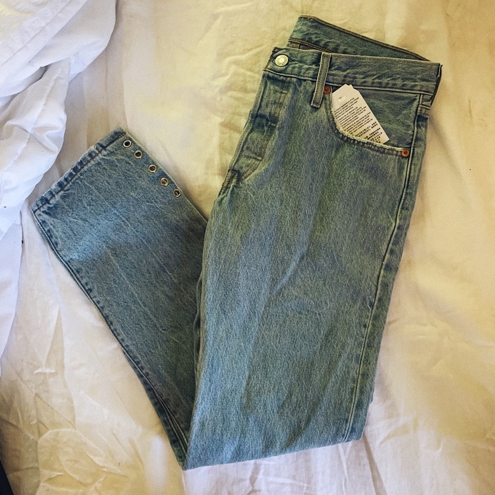 LEVIS with Studded bottoms 501 DONATING TODAY